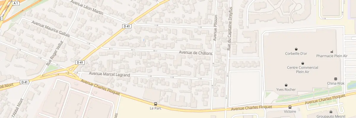 Plan du 40 Av de Chalons au Blanc-Mesnil
