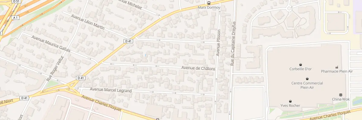 Plan du 37 Av de Chalons au Blanc-Mesnil