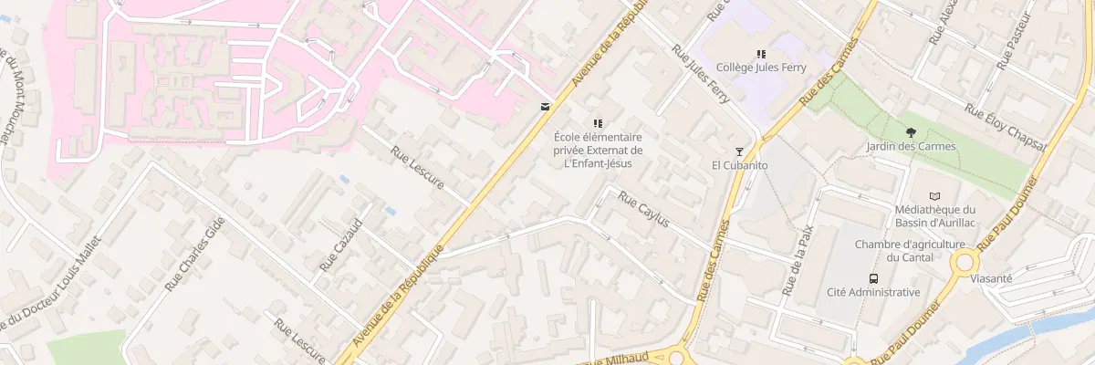 Plan du 63 Av de la République à Aurillac