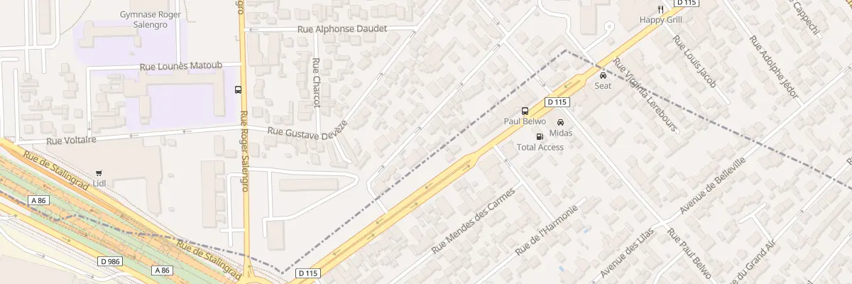 Plan du 22 Rue Danielle Casanova à Drancy