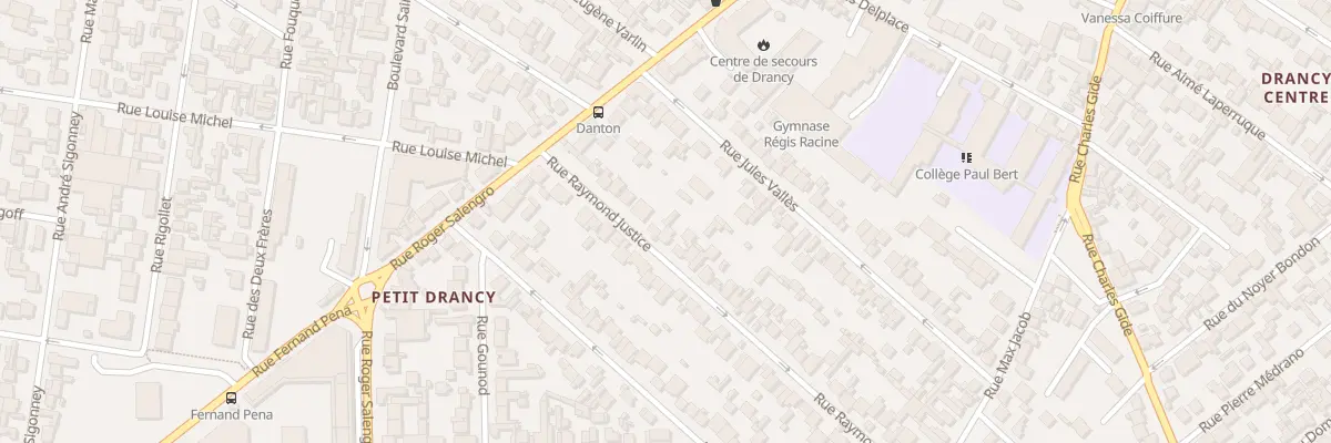 Plan du 17 Rue Raymond Justice à Drancy