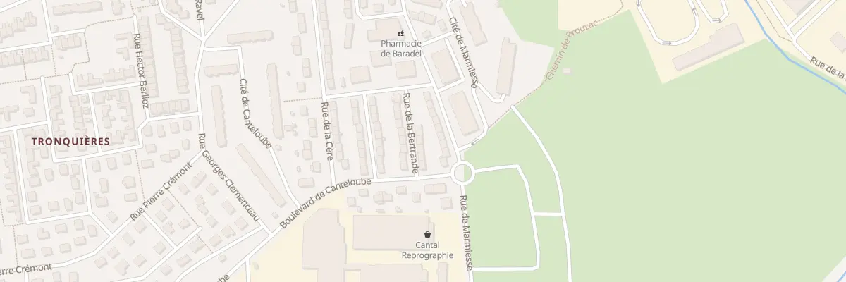 Plan du 3 Rue de la Bertrande à Aurillac