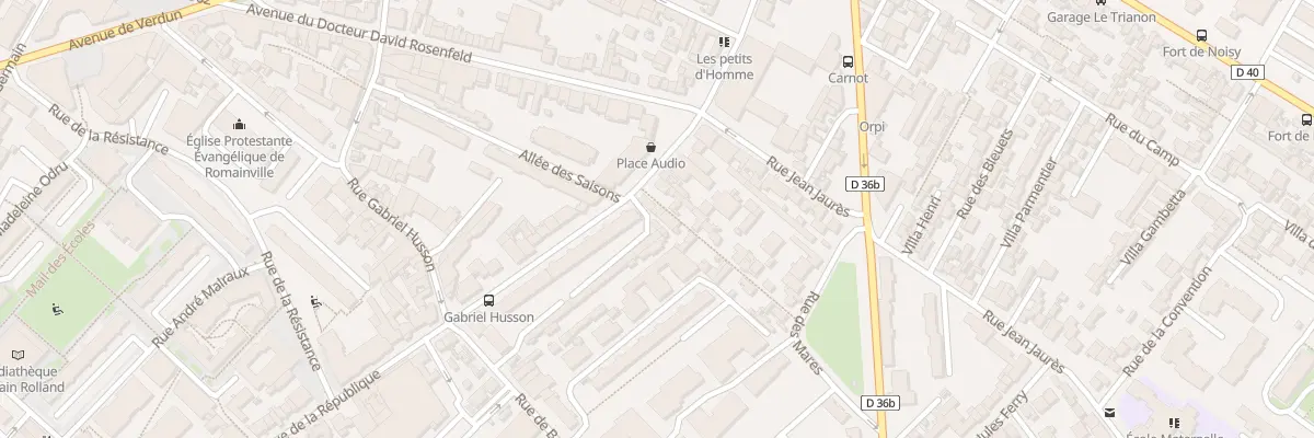 Plan du 75 Rue de la République à Romainville