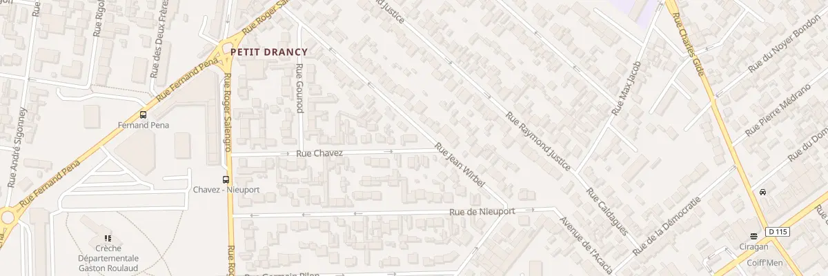 Plan du 35 Rue Chavez à Drancy