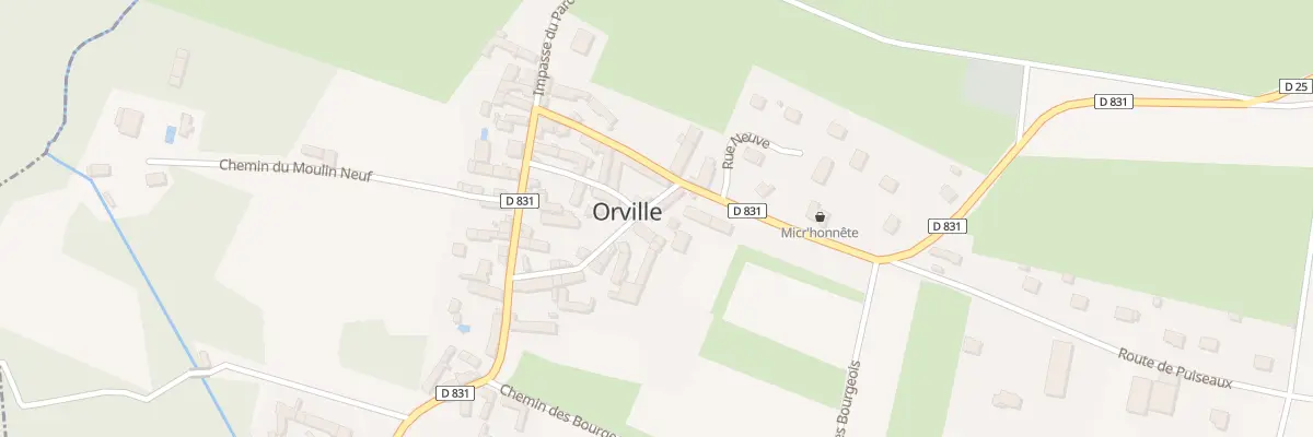 Plan du 3 Rue de la Pompe à Orville