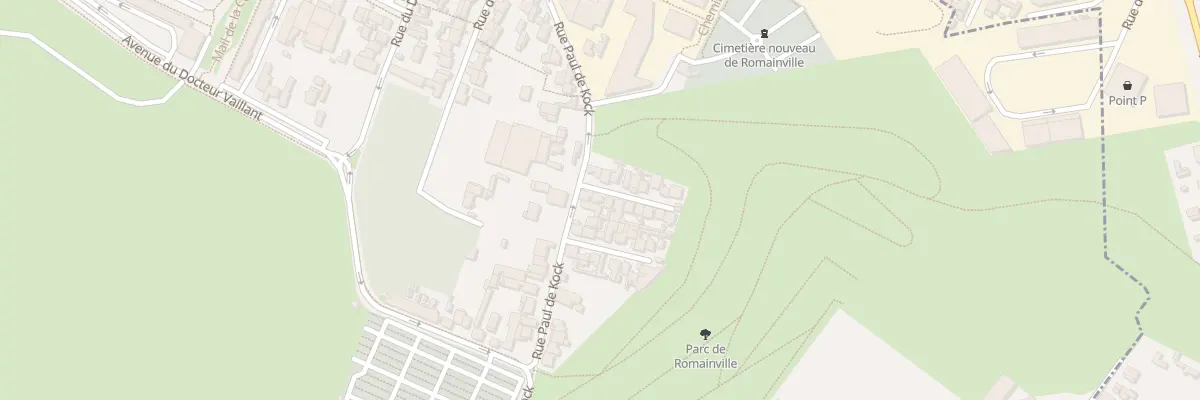 Plan du 2 All Mesanges à Romainville