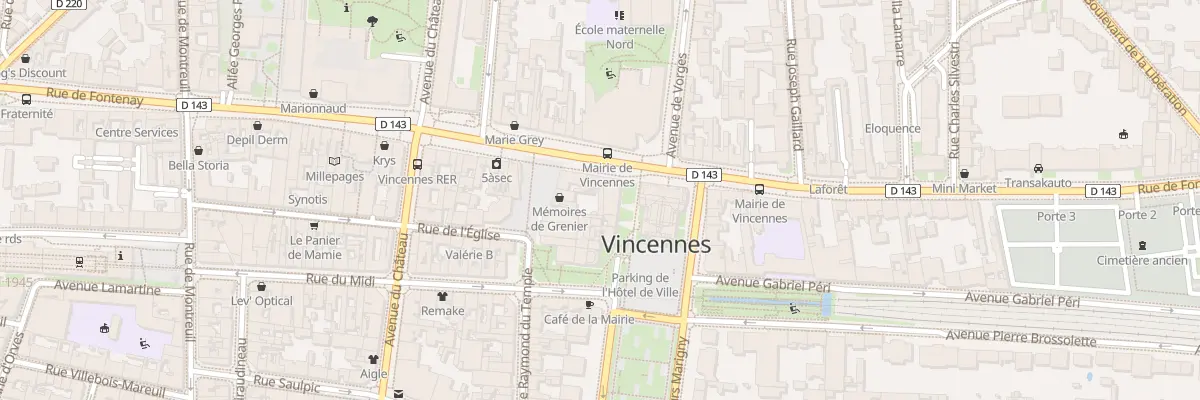 Plan du 57 Rue de Fontenay à Vincennes