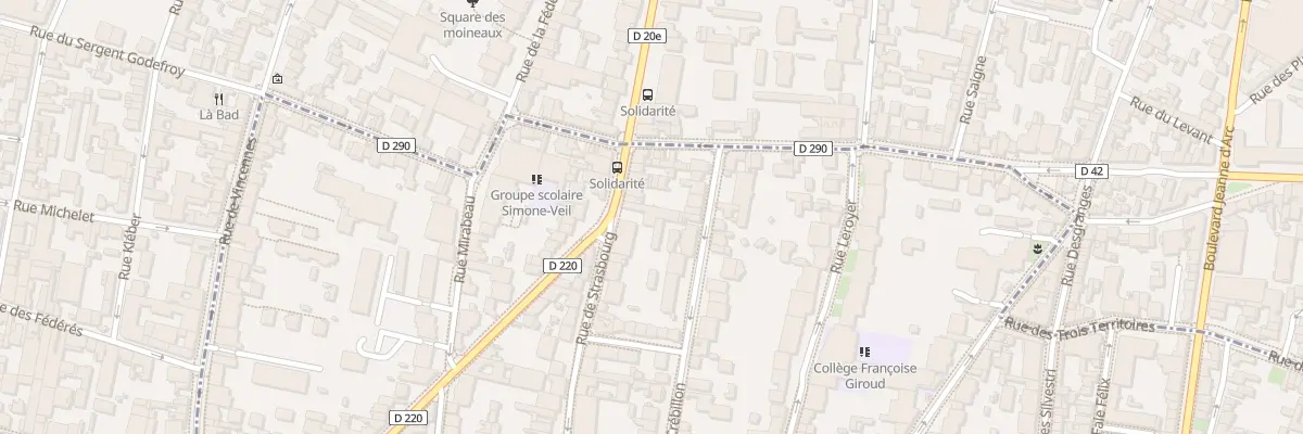 Plan du 70 Rue de Strasbourg à Vincennes