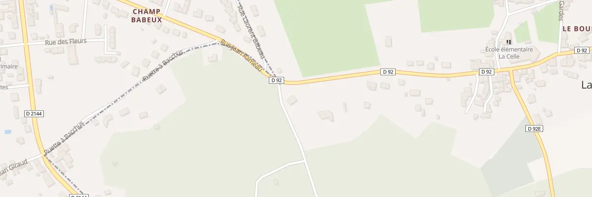 Plan du 33 Rte de Bruère à La Celle