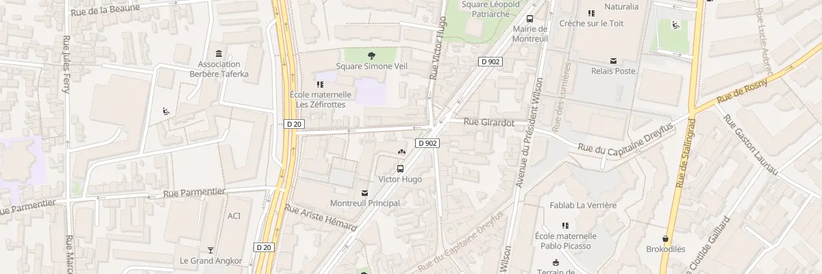 Plan du 32 Bd Rouget de Lisle à Montreuil
