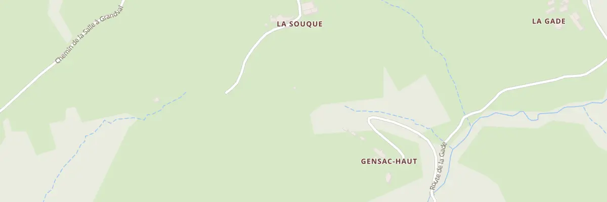 Plan du 5703 Gensac Haut à Conques-en-Rouergue