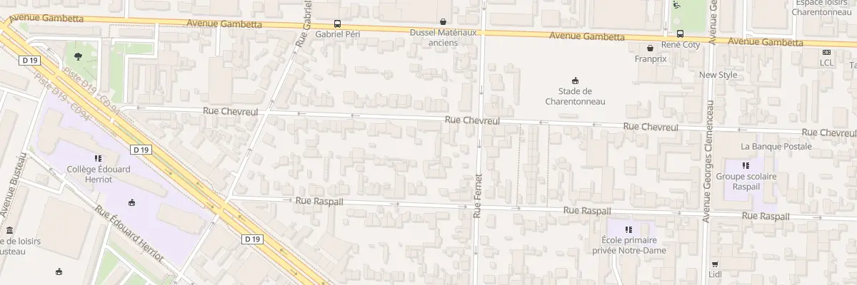 Plan du 52 Rue Chevreul à Maisons-Alfort