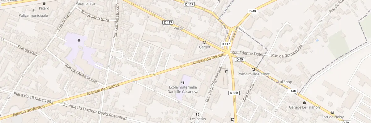 Plan du 12 Av de Verdun à Romainville