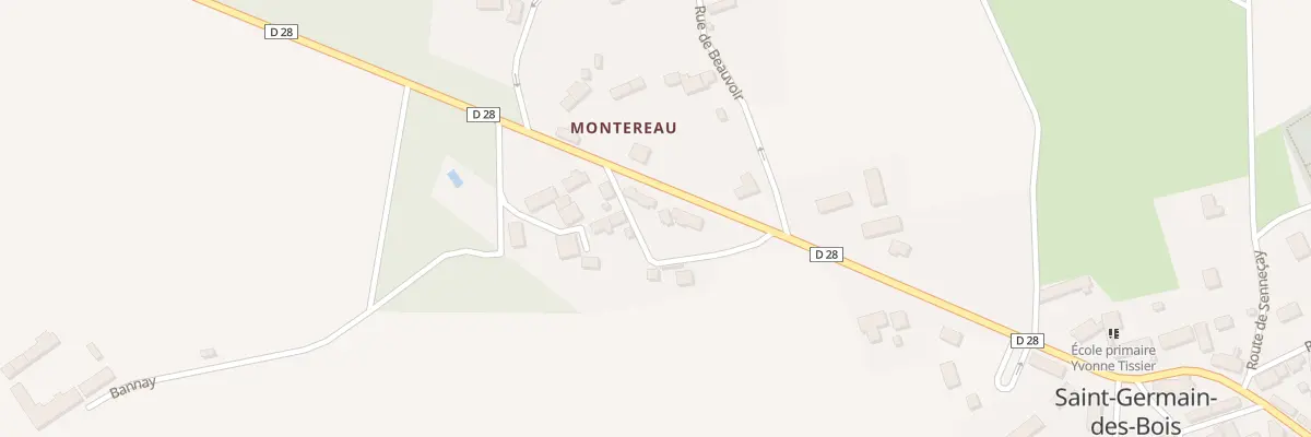 Plan du 23 Rte de Levet à Saint-Germain-des-Bois