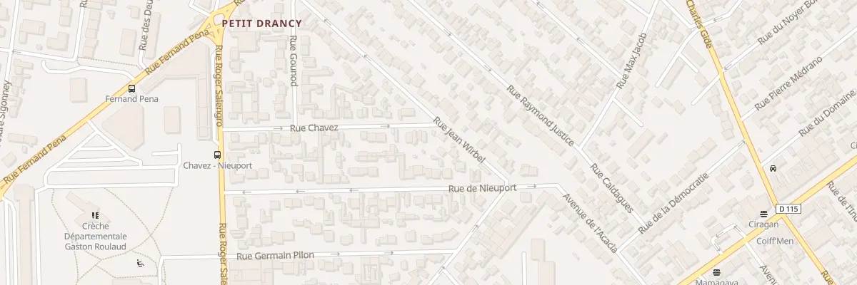 Plan du 44 Rue Chavez à Drancy