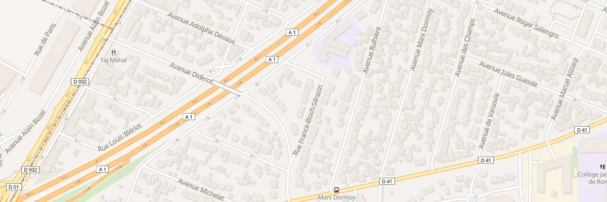 Plan du 7 Rue France Bloch Sérazin au Blanc-Mesnil