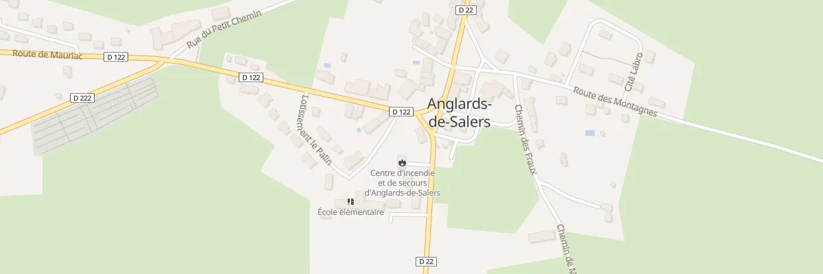 Plan du 5442 Pl du Monument aux Morts à Anglards-de-Salers