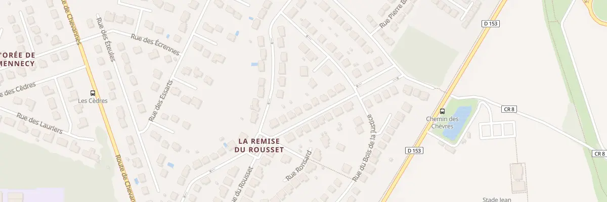 Plan du 25 Av du Rousset à Mennecy