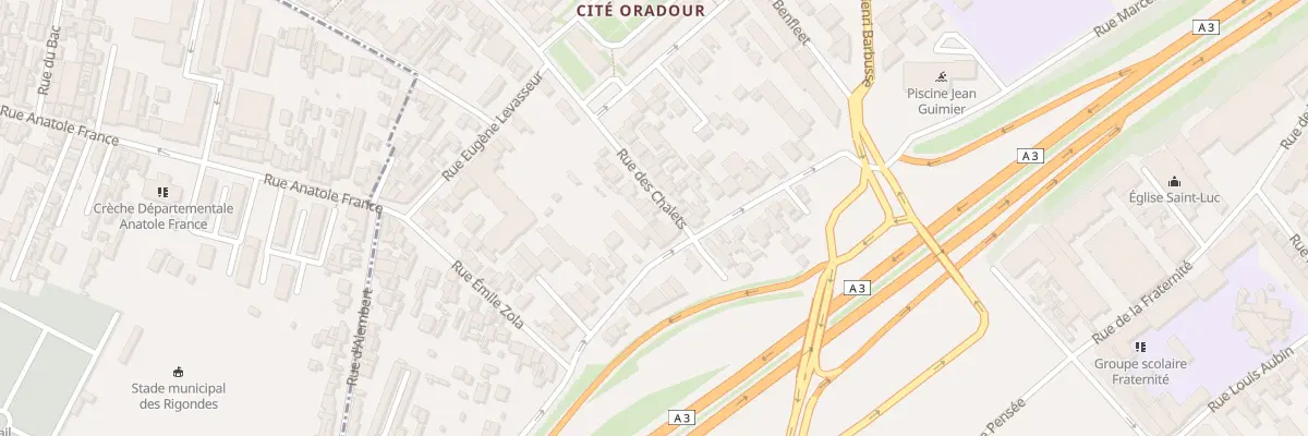 Plan du 14 Rue Chalets à Romainville