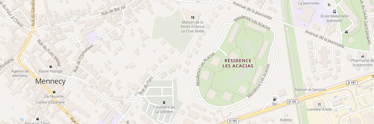 Plan du 10 Rue du Parc à Mennecy
