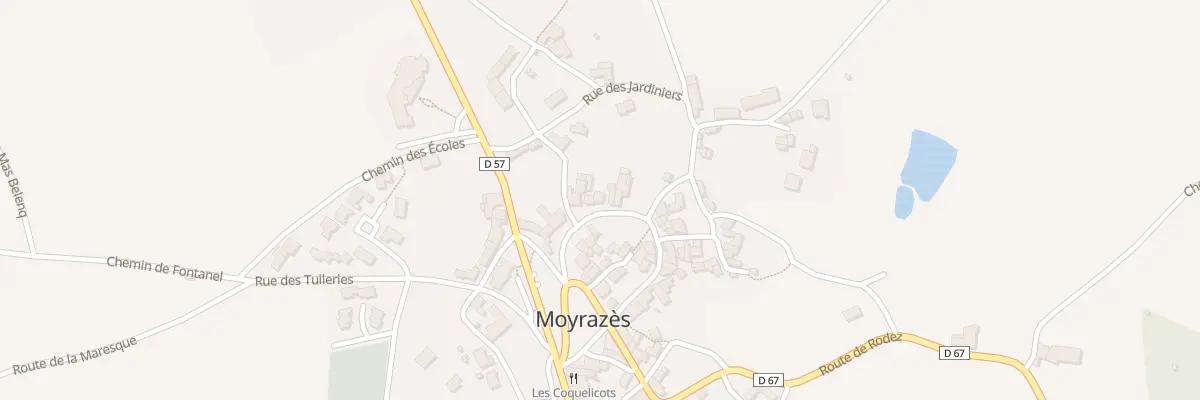 Plan du 5020 Moyrazes à Moyrazès
