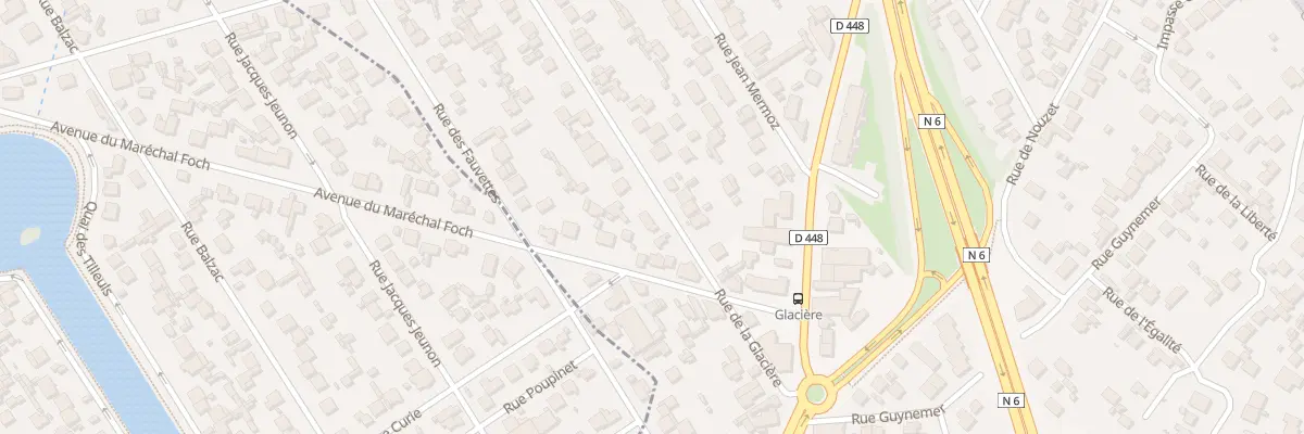 Plan du 100 Rue de la Glacière à Montgeron