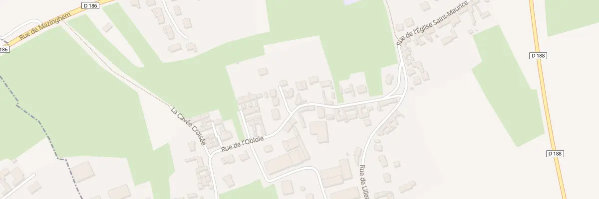 Plan du 153 Rue de l’Obloie à Isbergues
