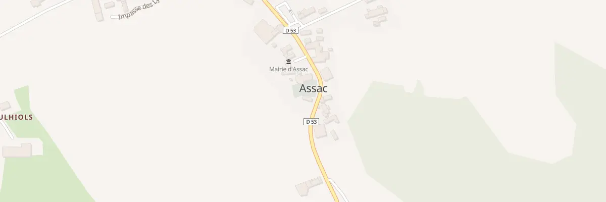 Plan du 38 Rte de Trébas à Assac