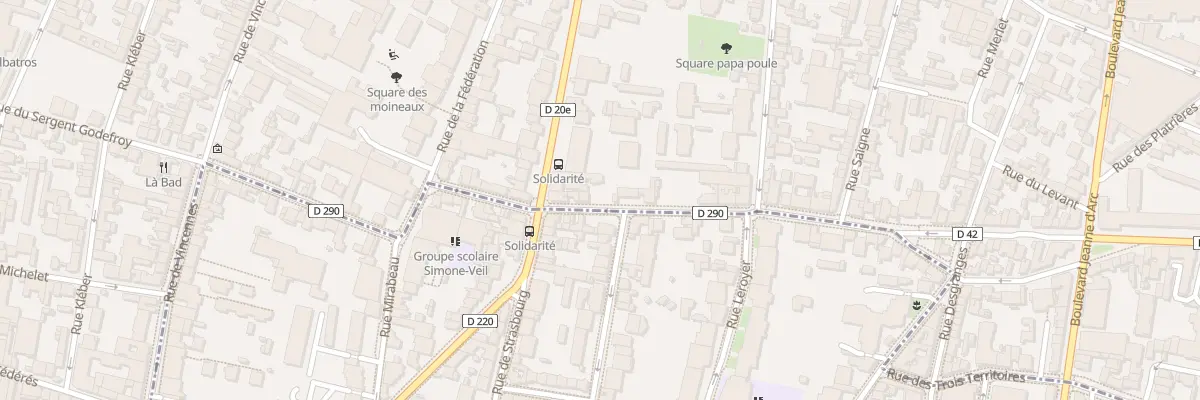 Plan du 17 Rue de la Solidarité à Montreuil