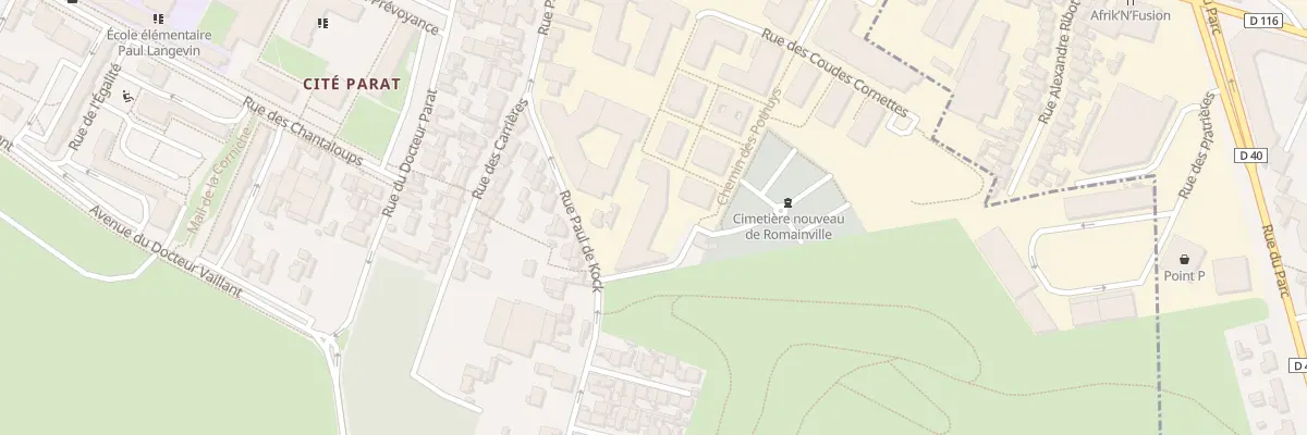 Plan du 120 Rue Paul de Kock à Romainville