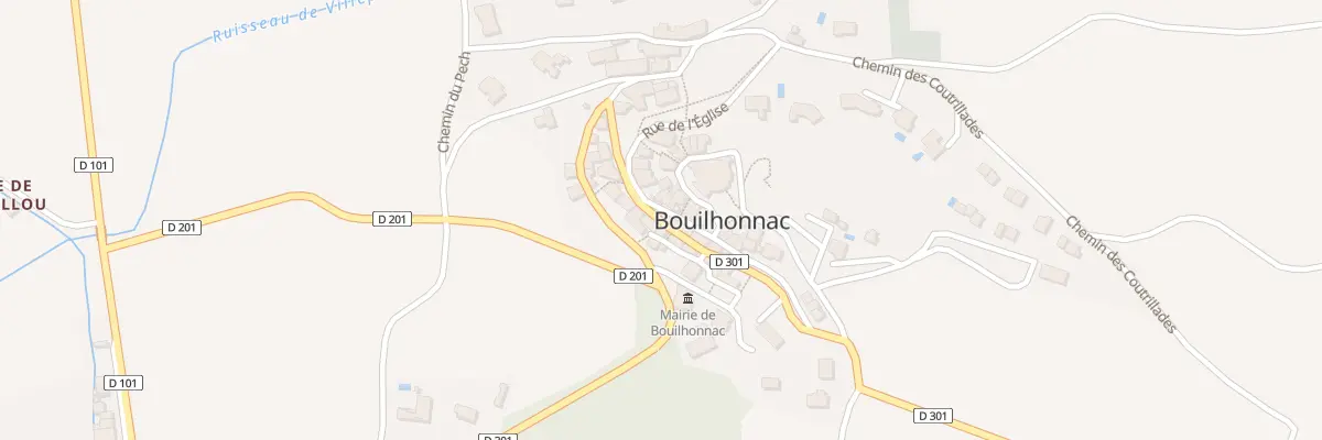 Plan du 43 Le Village à Bouilhonnac