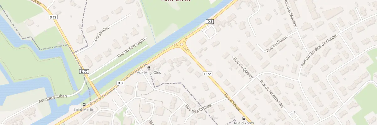 Plan du 1 Rue d’Ypres à Hoymille