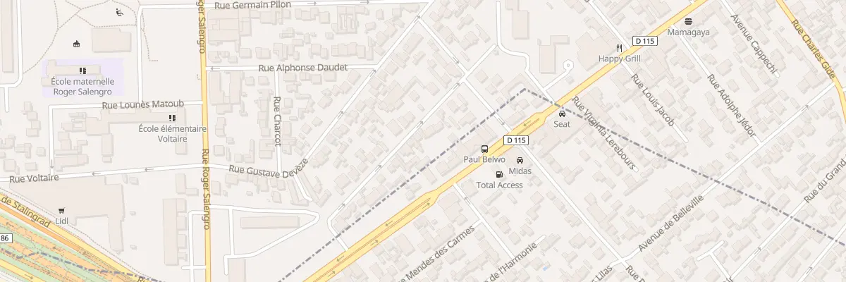 Plan du 34 Rue Danielle Casanova à Drancy