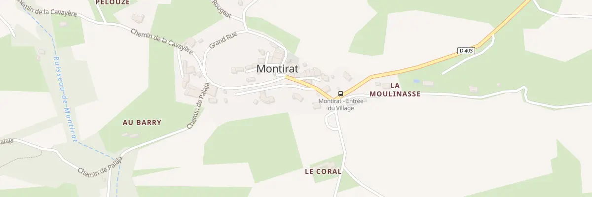 Plan du 5000 Le Village à Montirat