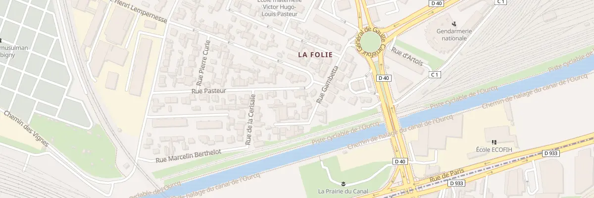 Plan du 49 Rue Pasteur à Bobigny