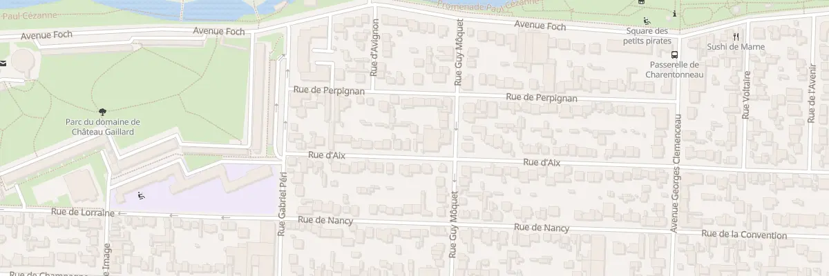 Plan du 25 Rue d’Aix à Maisons-Alfort