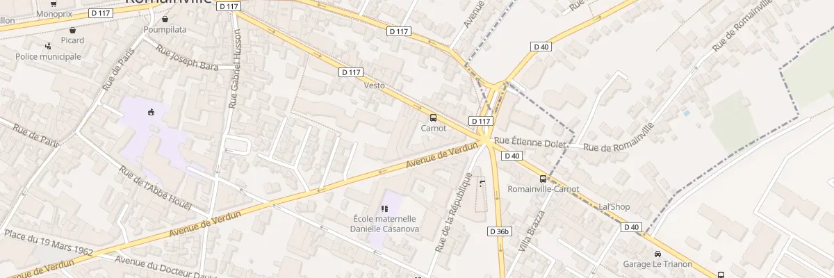 Plan du 8 Av de Verdun à Romainville