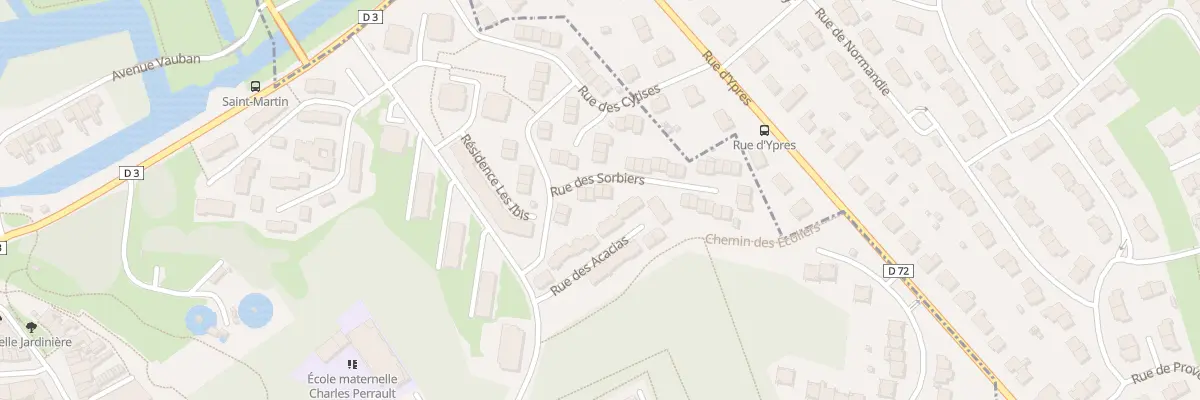 Plan du 6 Rue des Sorbiers à Bergues
