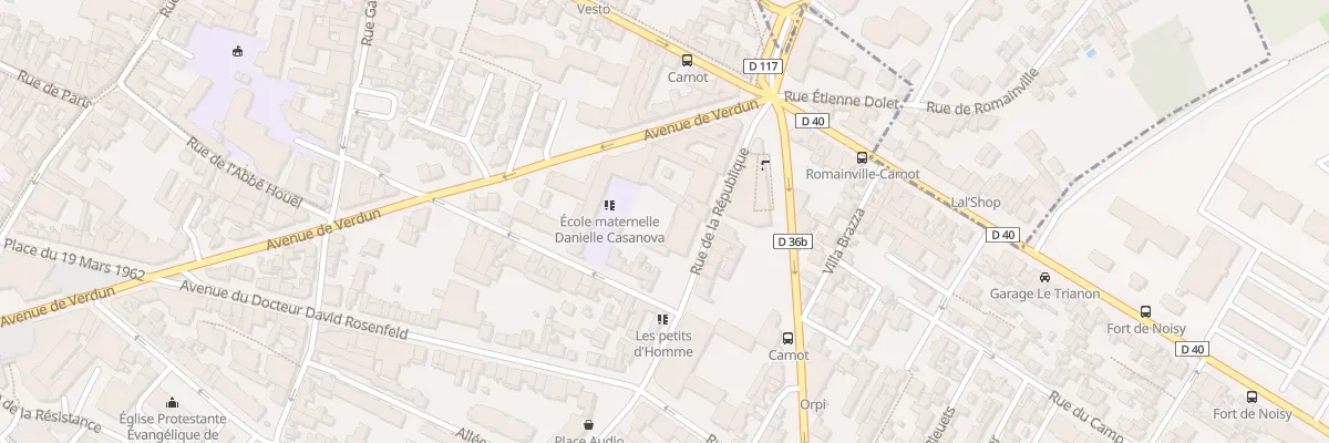 Plan du 18 Rue de la République à Romainville