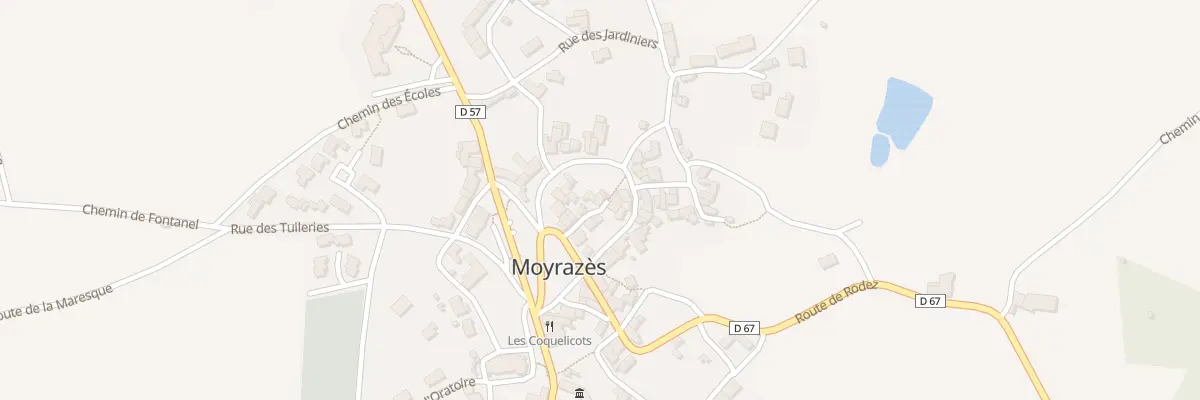 Plan du 5057 Moyrazes à Moyrazès