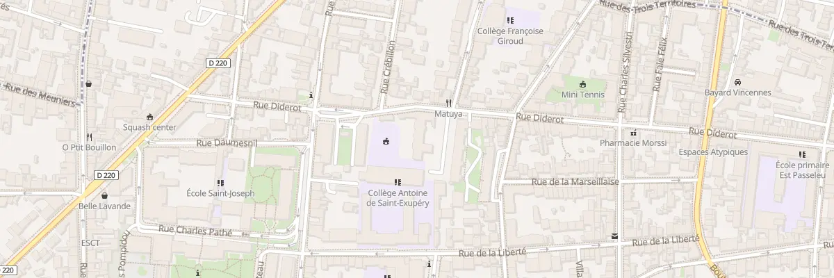 Plan du 40 Rue Diderot à Vincennes