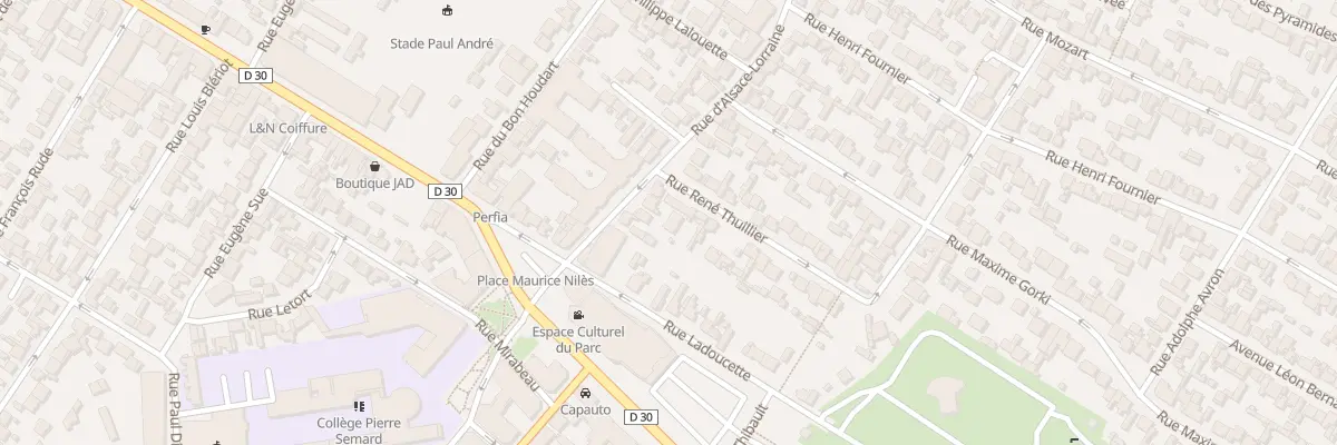 Plan du 12 Rue D’Alsace Lorraine à Drancy