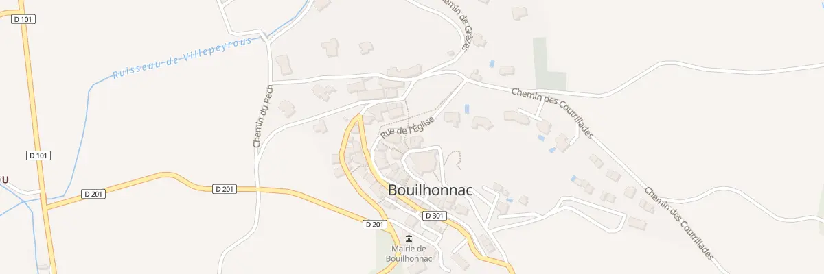 Plan du 25 Le Village à Bouilhonnac