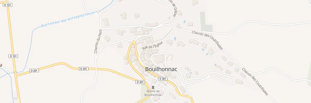 Plan du 24 Le Village à Bouilhonnac