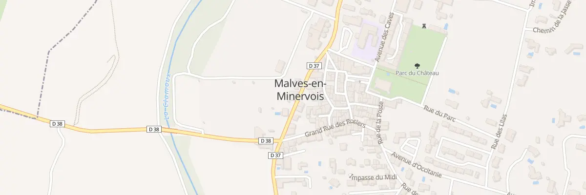 Plan du 4 La Prade à Malves-en-Minervois