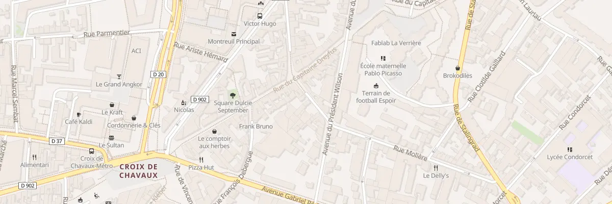Plan du 6 Rue Molière à Montreuil