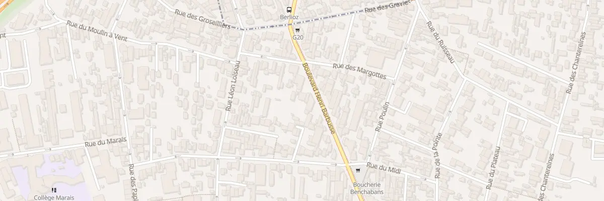 Plan du 125 Bd Henri Barbusse à Montreuil