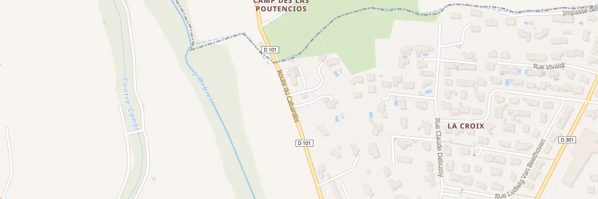 Plan du 58 Rte du Cabardès à Trèbes
