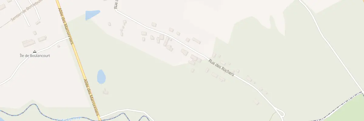 Plan du 42 Rue des Rochers à Boulancourt