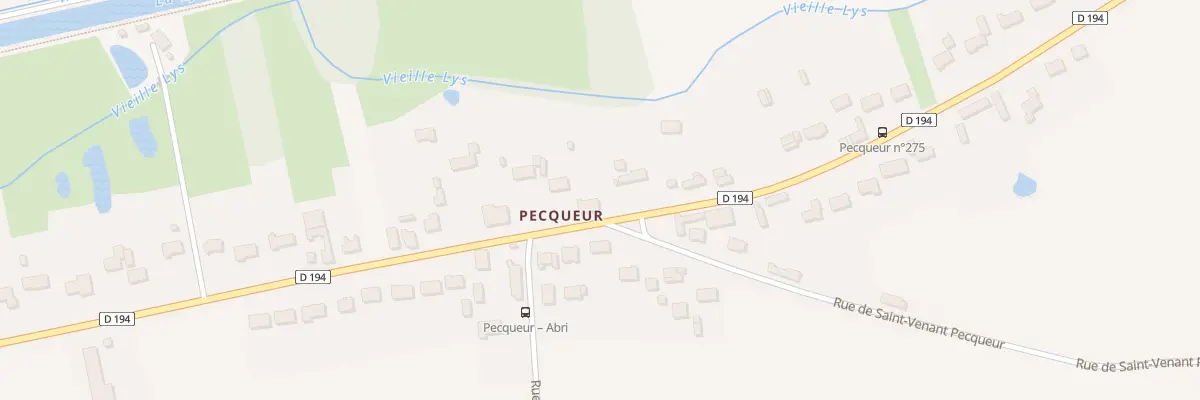 Plan du 257 Rte de Merville Pecqueur à Aire-sur-la-Lys